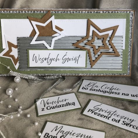 Opakowanie świąteczne! Voucher! Gotówka! Wybierz swój napis!