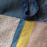 Patchworkowa jeansowa torebka damska - 