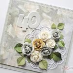 Kartka ROCZNICA ŚLUBU z pastelowymi różami - Kartka na rocznicę ślubu z różami