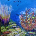 Kompozycja underwater 50x50x1 cm - 