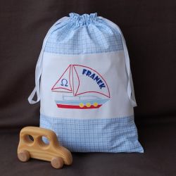 Mały żeglarz - spersonalizowany worek na zabawki 
