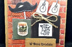 Kartka urodzinowa w stylu loft #2