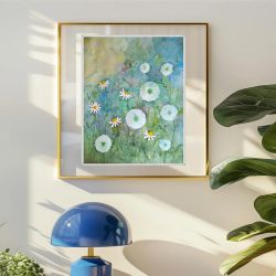 Oryginalna akwarela. Dmuchawce A2