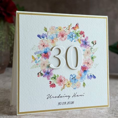 Kartka urodzinowa z kopertą prezentową BH35