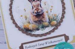 Kartka wielkanocna z zającem 2