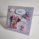 Kartka urodzinowa z Myszką Minnie II - Kartka urodzinowa Minnie