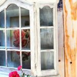 Delikatna witryna shabby chic, do zawieszenia - 