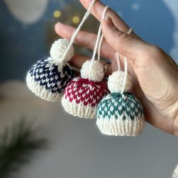 OZDOBY CHOINKOWE, DEKORACJE ŚWIĄTECZNE, 3 SZT