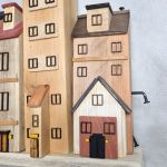 Drewniane domki, wieszaki na drobiazgi ! - 