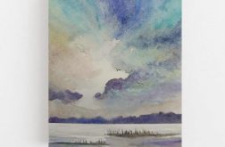 Pejzaż-akwarela A5.