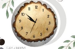 Drewniany zegar 30 cm - brzoza