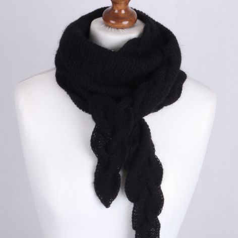 Szalik – czarna zamotka