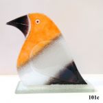 Ptak ze szkła fusing mały - B3