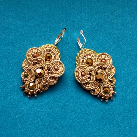 "Złote" Kolczyki sutasz