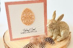 Kartka z jajem (w kropeczki)