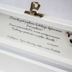 Pudełko na świecę gromnicę z okazji Chrztu Święmtego - 