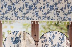 Zazdrostka we wzory lambrekin firany frędzle BOHO 150/80cm