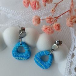 "Tina" - kolczyki z gliny polimerowej.