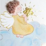 Obrazek z Aniołem Stróżem, pamiątka chrztu - pamiątka chrztu chłopiec