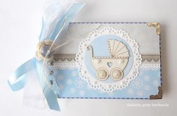 Album dla dziecka błękit i popiel 10x15 cm