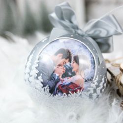 bombka ze zdjęciem i dedykacją