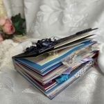 Pamiętnik, scrapbook  - prezent ręcznie robiony dla mamy babci dziecka