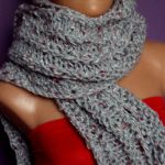 szary w różowe kropki - 