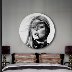Brigitte Bardot - Obraz na okrągłej ramie 