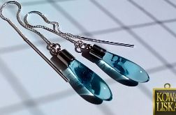 Zefir - kolczyki z żywicy i srebra