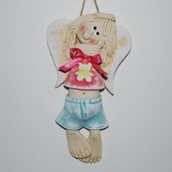 To ja Agnieszka - aniołek z masy solnej, prezent, dekoracja