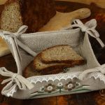 Koszyk na pieczywo "Łemkowskie inspiracje" - Koszyk z chlebem
