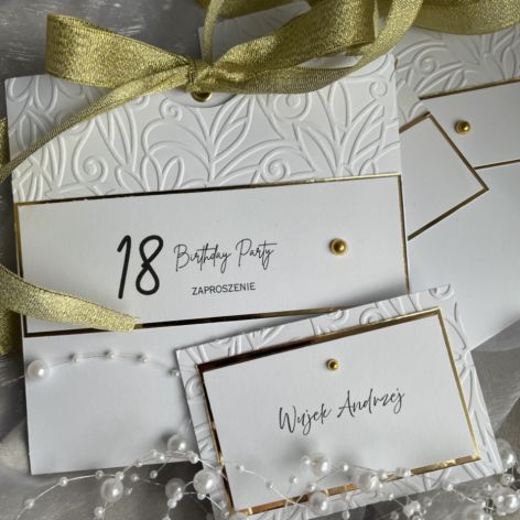 Zaproszenie na 18-tkę w kieszonce