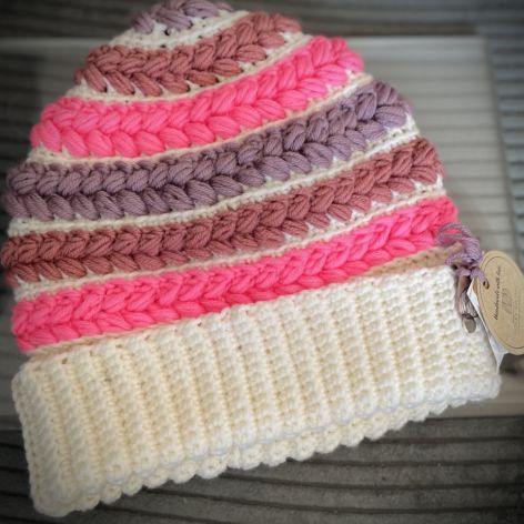 „Merino Colors - Miękkie Kłosy” Wyjątkowa czapka na każdą pogodę