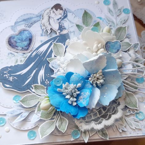 Kratka ślubna w niebieskościach