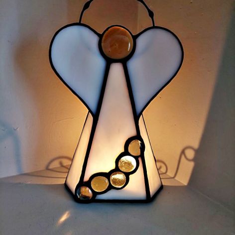 lampion Anioł Haniel , witraż