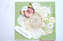 Kartka wielkanocna z pisanką nr 2