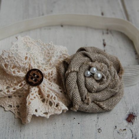 Opaska niemowlęca  - Rustykalna