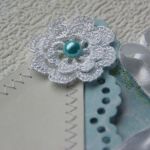 Pamiątka Chrztu św. - 'białe kwiaty' - 