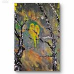 Akwarela pt Nierozlaczki yellow  - 