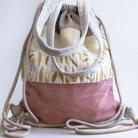 Kolorowa torba plecak 2w1 patchwork