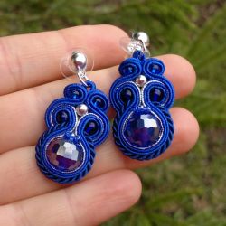 Kolczyki sutasz Chabrowe