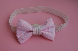 Opaska niemowlęca "Koronkowa kokardka"