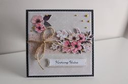 Kartka na Dzień Babci kwiaty róż