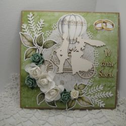 Kartka ślubna w pudełku 22