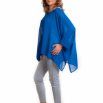 Szyfonowa tuniko-bluzka chaber - 