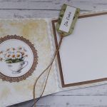 Kartka imieninowa (lub na inną okazję) z bukietem róż i stokrotek  - Wnętrze kartki