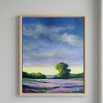 Lawendowy poranek-obraz akrylowy formatu 50/40 cm - 