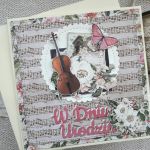 Kartka urodzinowa ze skrzypcami - Kartka z kopertą