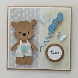 kartka na roczek 1 urodziny 2 3  wzór 5