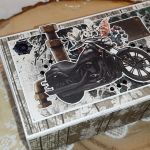 Pudełko na kawę z motorem - Z boku